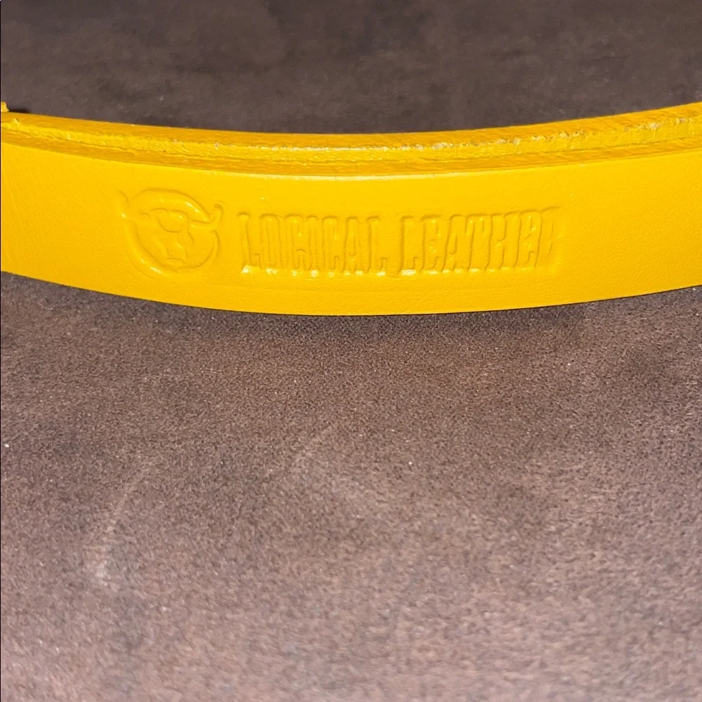 Logical Leather 12” Yellow Short Dog Training Leash Brand New in Box - Picture 4 of 5